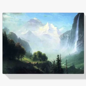 Achat Immédiat Schilderen op nummer – Staubbachwatervallen bij Lauterbrunnen Zwitserland - 50x60cm