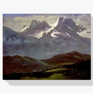 Acheter Direct Schilderen op nummer – Zomersneeuw op de bergtoppen - 100x100cm