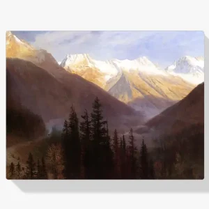 Acheter Direct Schilderen op nummer – Zonsopgang bij Glacier Station - 100x100cm