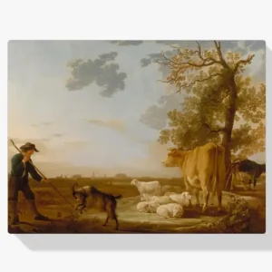 Acheter Direct Schilderen op nummer – Landschap met vee - 60x70cm