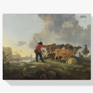 Acheter Direct Schilderen op nummer – Herders hoeden vee - 50x60cm