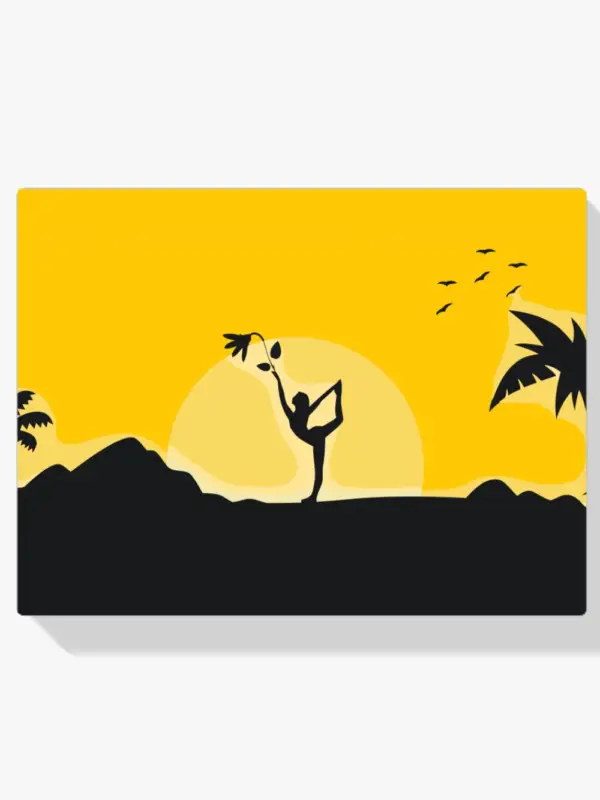 Schilderen op nummer – Yoga bij zonsopgang - 70x70cm Nouveauté
