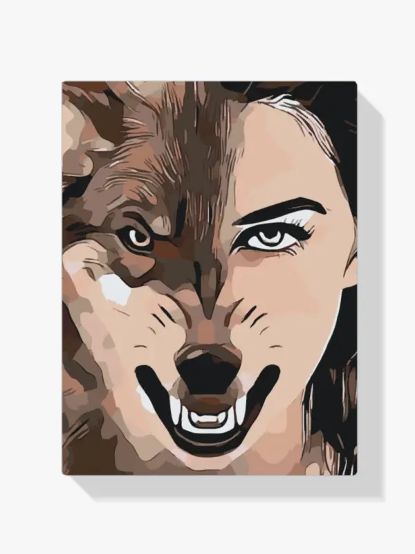 Achat Immédiat Schilderen op nummer – Een halve man - 90x90cm