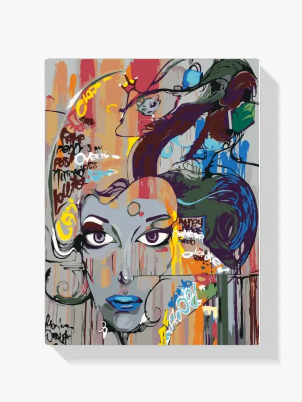 Acheter Direct Schilderen op nummer – Mooie blauwe lippen - 40x60cm