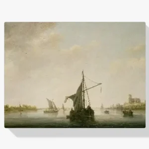 Acheter Direct Schilderen op nummer – Gezicht op de Maas bij Dordrecht - 30x40cm