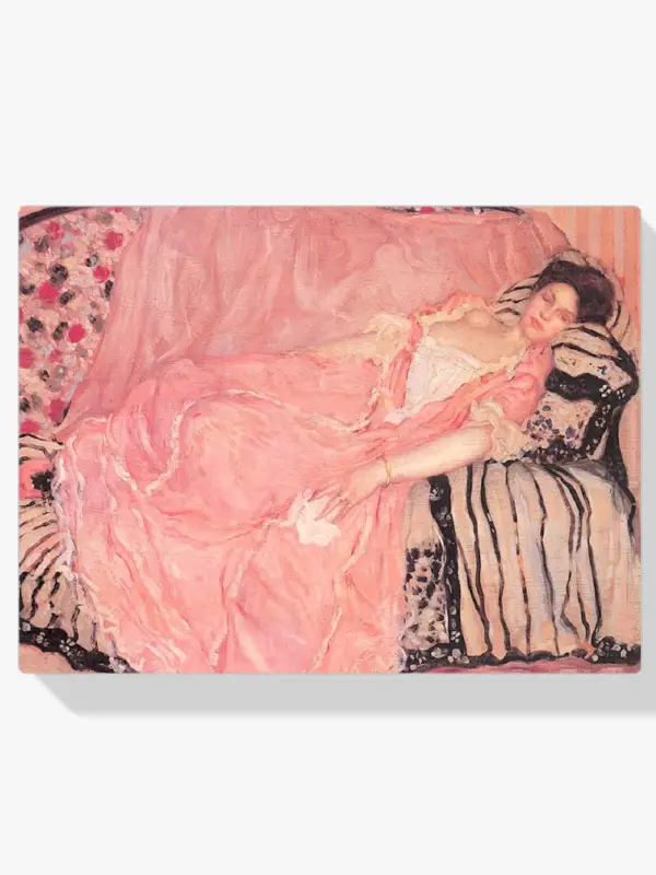 Achat Immédiat Schilderen op nummer – Portret van Madame Gely 1 (Op de bank) - 30x40cm