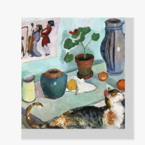 Achat Immédiat Schilderen op nummer – De geest van het huis Stilleven met kat - 30x40cm