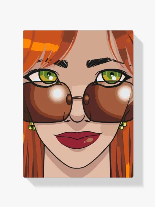 Achat Immédiat Schilderen op nummer – Zicht door zonnebril - 30x40cm