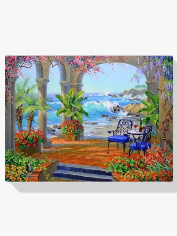 Acheter Direct Schilderen op nummer – Verfrissende Oase - 30x40cm