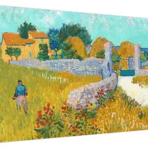 Schilderij - Vincent van Gogh, Boerderij in de Provence, reproducties - Eendelig 90x60 cm Livraison Express