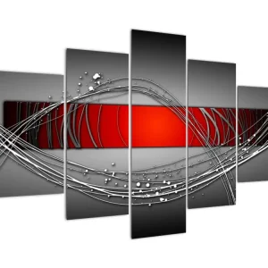 Meilleur Choix Abstract schilderij - Vijfdelig 150x105 cm