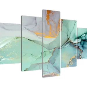 Abstract schilderij - Vijfdelig 150x105 cm Produit De Marque