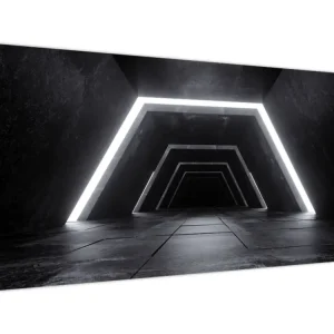 Usine Directe Schilderij - Futuristische tunnel - Eendelig 100x40 cm