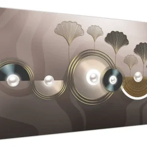 Achat Immédiat Schilderij - Goudbruine abstraktie - Eendelig 120x80 cm