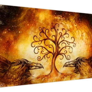 Abstract natuurschilderij - Boom - Eendelig 120x80 cm Vente Flash