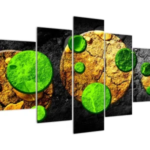 Abstract schilderij - Ballen - Vijfdelig 150x105 cm Prix Réduit