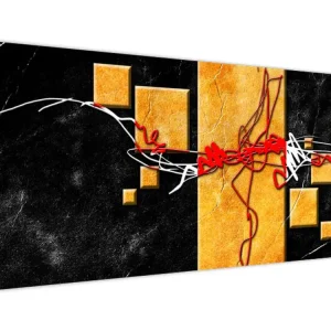 Abstract schilderij - Danseres - Eendelig 120x50 cm Pas Cher