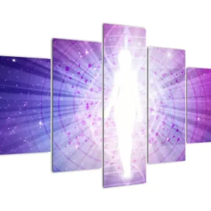 Abstract schilderij - Vrouw - Vijfdelig 150x105 cm Vente Directe