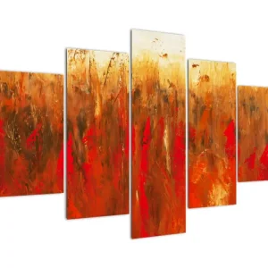 Top Vente Schilderij - Geschilderde abstractie - Vijfdelig 150x105 cm