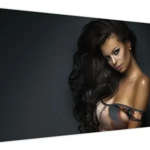 Achetez Aujourd’hui Schilderij - Portret van een verleidelijke vrouw - Eendelig 120x80 cm