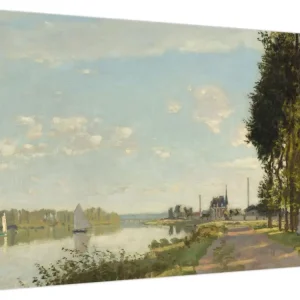 Authentique Schilderij - Claude Monet, Argenteuil, reproducties - Eendelig 70x50 cm