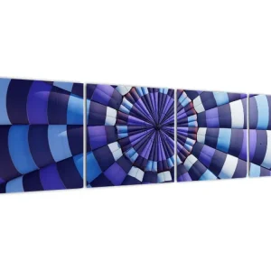 Super Prix Schilderij - Luchtballon, detail - Vierdelig 160x40 cm