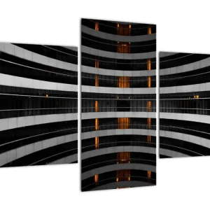 Abstract schilderij - Gebouw - Driedelig 90x60 cm Top Vente