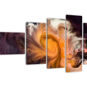 Abstract schilderij - Ruimte - Vijfdelig 110x60 cm Commander Maintenant
