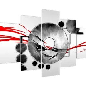 Abstract schilderij - Vijfdelig 150x105 cm Retour Gratuit