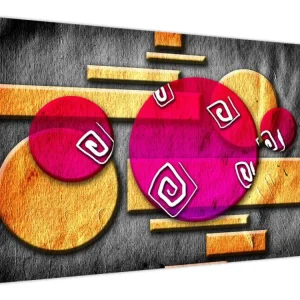 Abstract schilderij - Historische symbolen - Eendelig 120x70 cm Offre Exclusive