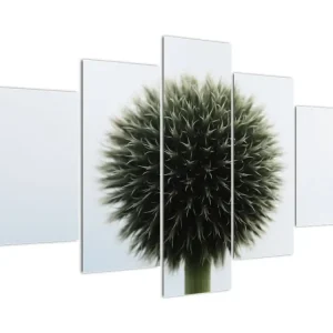 Achat Immédiat Schilderij - Bloemenbol - Vijfdelig 150x105 cm