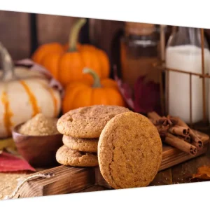 Vente Directe Schilderij - Herfst koekjes - Eendelig 120x70 cm