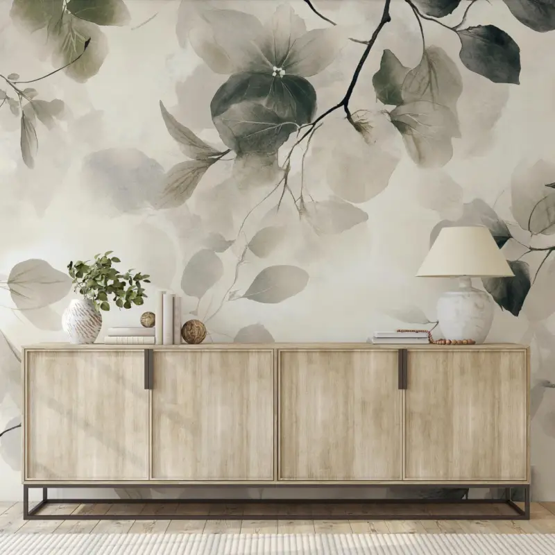 Jusqu’à Épuisement Des Stocks Fotobehang - Elegante groene bladeren