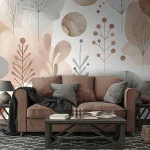 Offre Exclusive Fotobehang - Beige planten