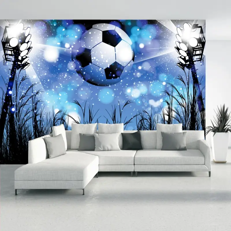 Fotobehang - Voetbal in reflectorlicht Must-Have