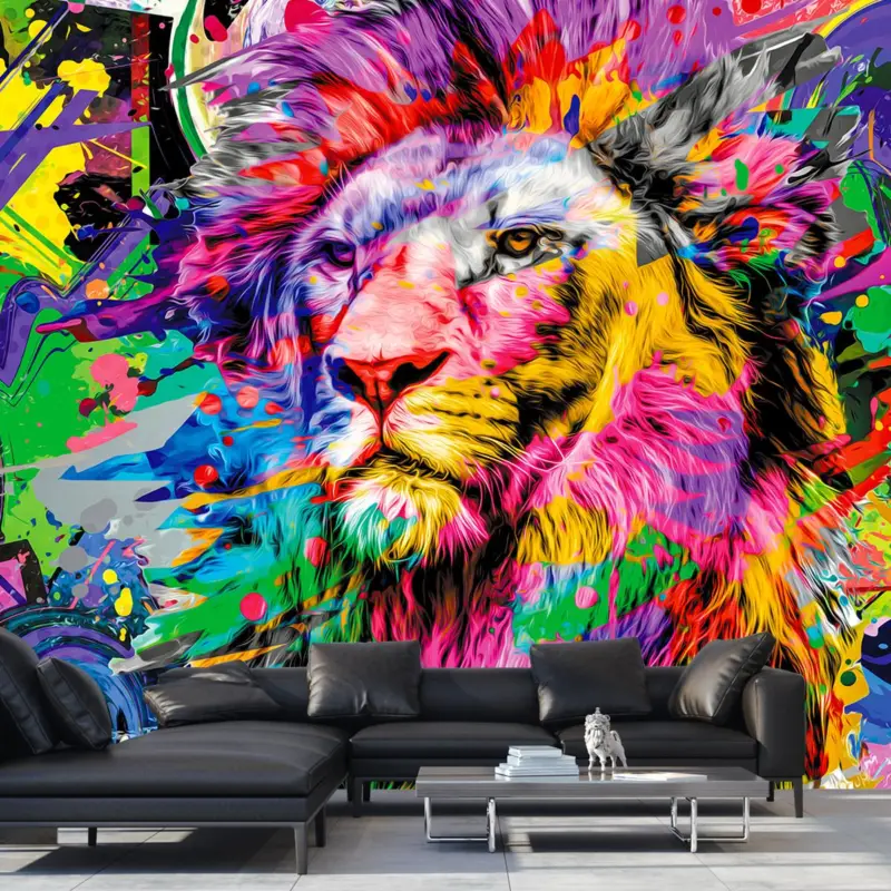 Vente Directe Fotobehang - 3D leeuw