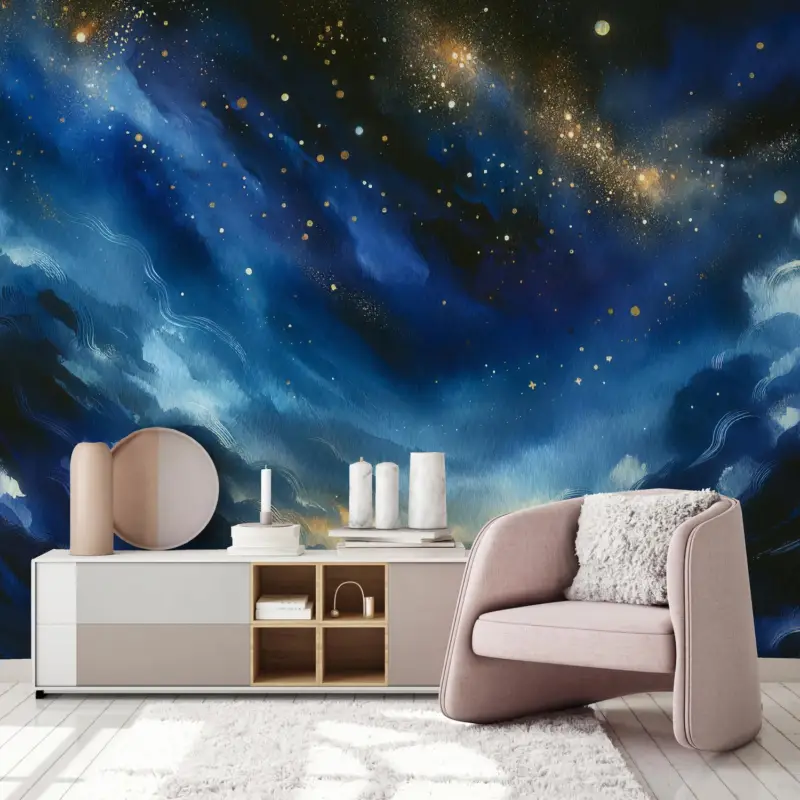 Bon Marché Fotobehang - Nachtelijke hemel