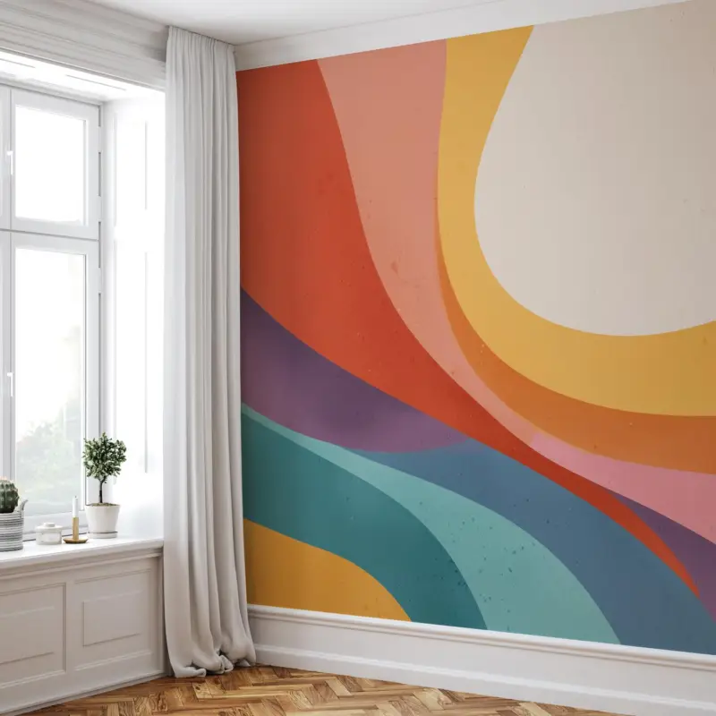 Authentique Fotobehang - Bonte golf