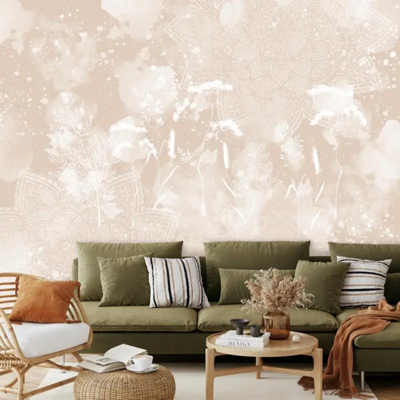 Authentique Fotobehang - Abstracte mandala´s