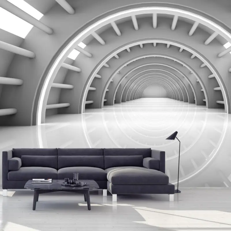 Achat Immédiat Fotobehang - 3D doorgang
