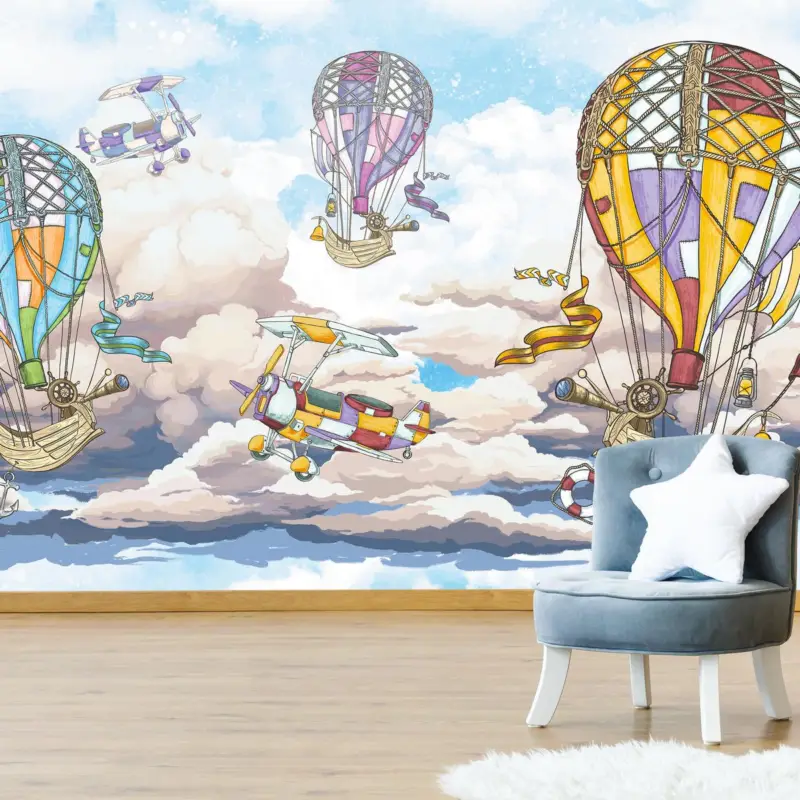 Produit De Marque Fotobehang - Tocht in de wolken