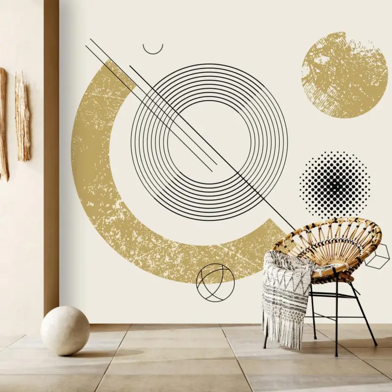 Seulement Aujourd’hui Fotobehang - Abstractie met kringen