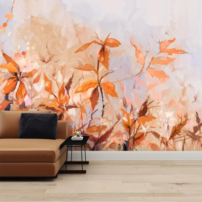 Super Prix Fotobehang - Bloemen, schilderij