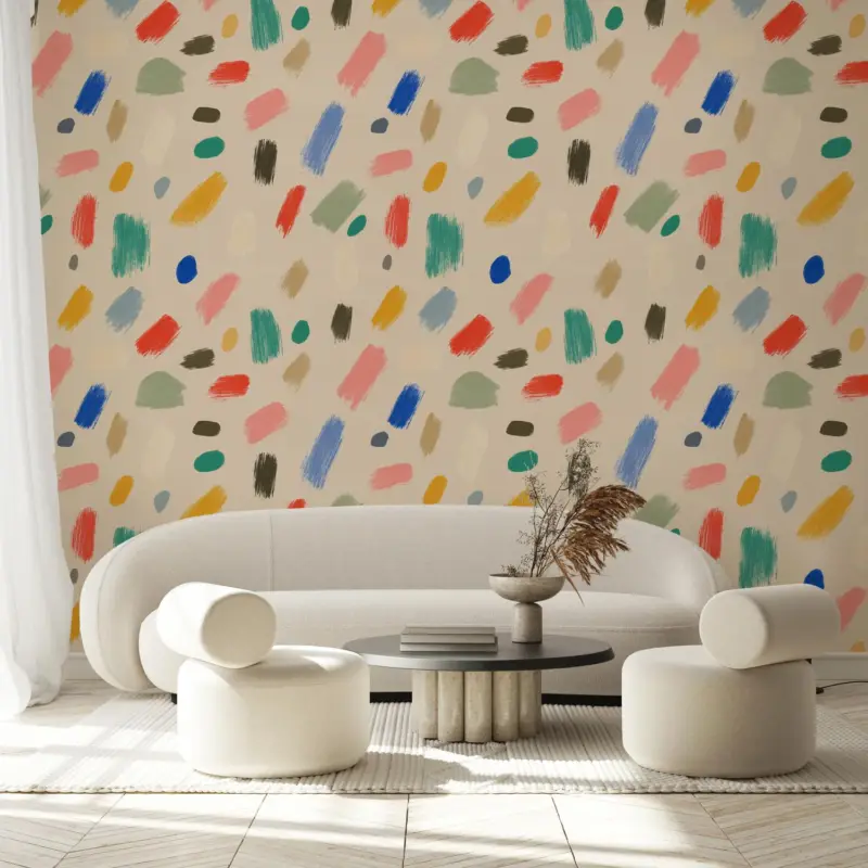 Authentique Fotobehang - Bonte vlekken