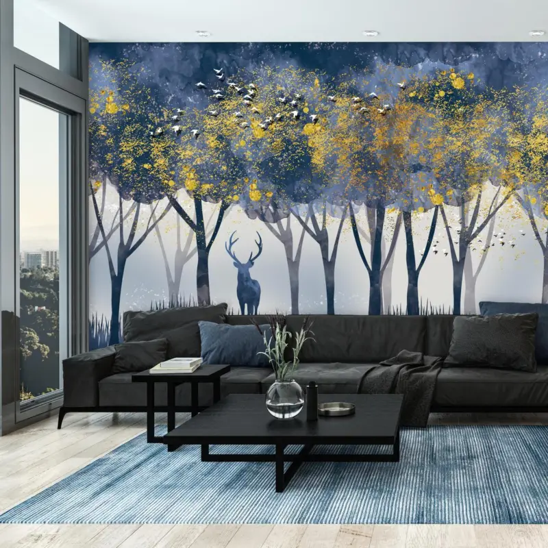 Soldes Fotobehang - Hert in bos