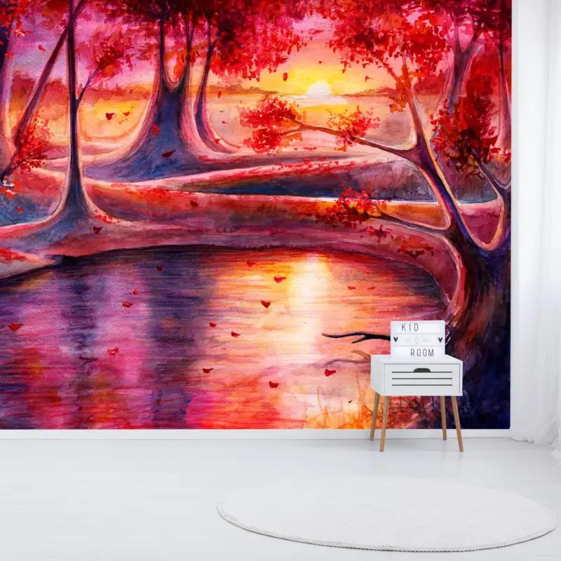 Authentique Fotobehang - Geschilderd bos