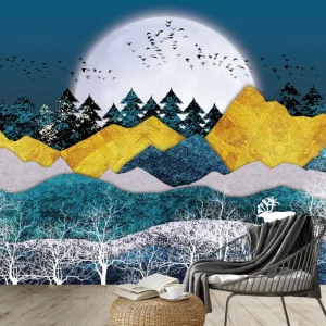 Réduction Fotobehang - Eenzame hert