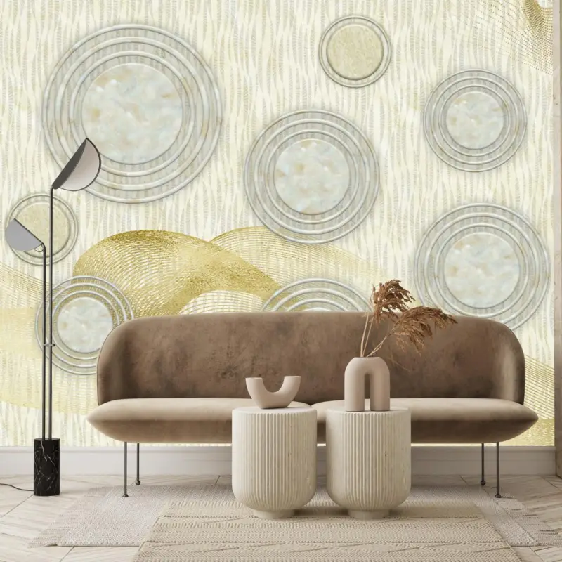 Acheter Direct Fotobehang - Abstractie, marmerkringen