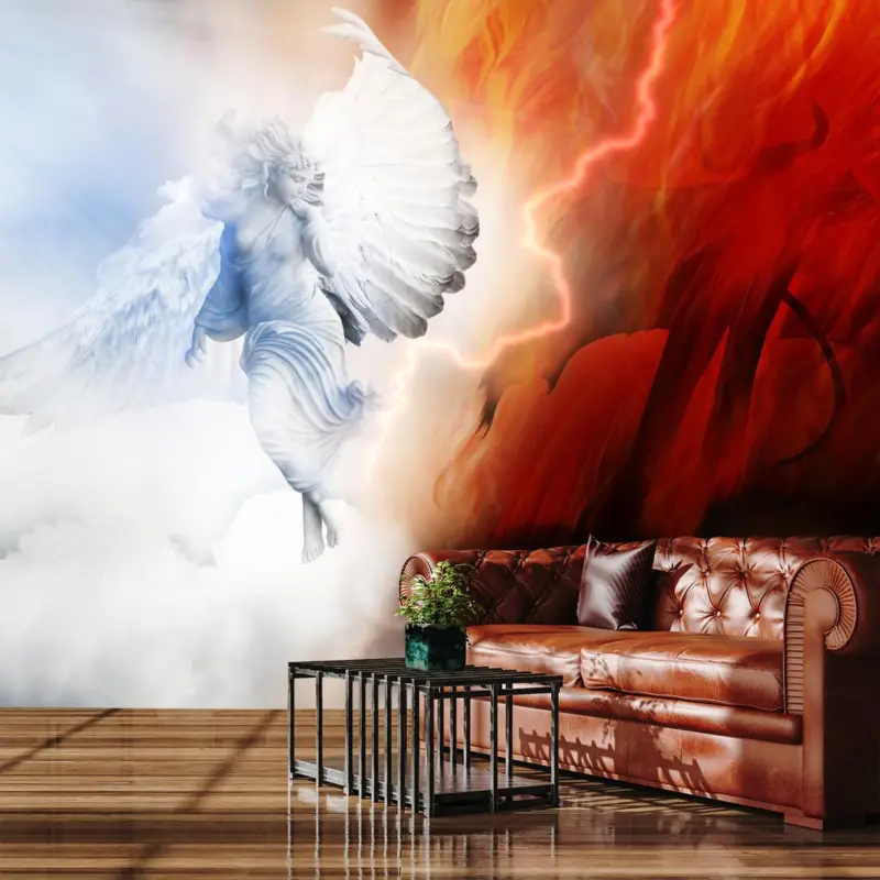 Achat Immédiat Fotobehang - Hemel en hel