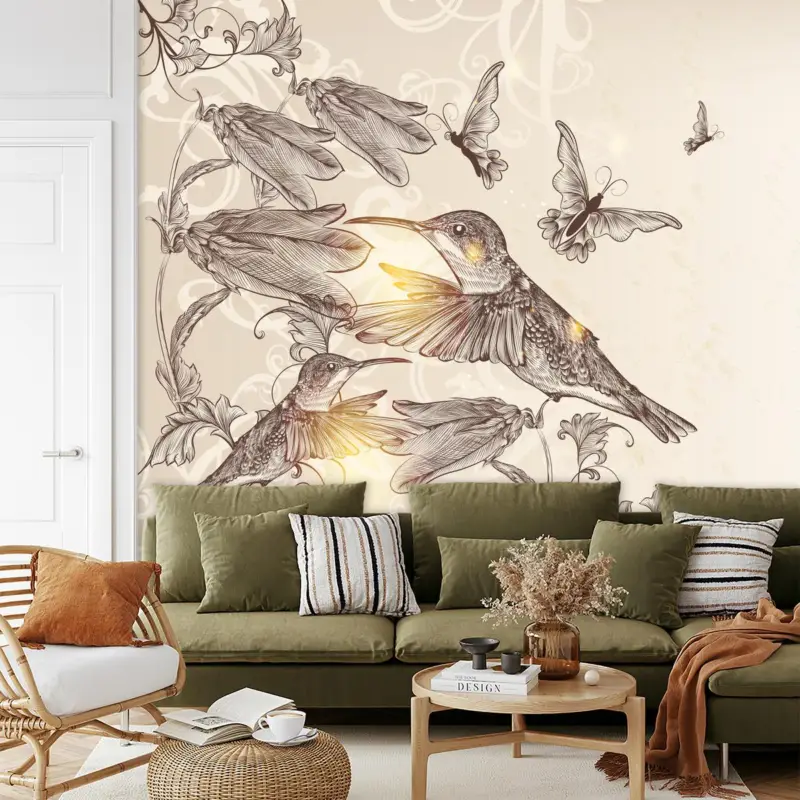 Soldes Fotobehang - Kolibries